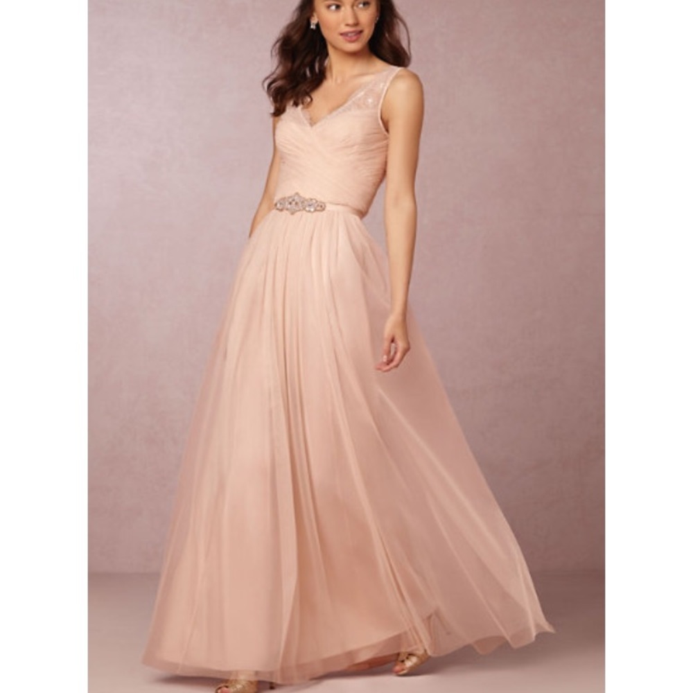 BHLDN Fleur Dress in Blush, Size 0